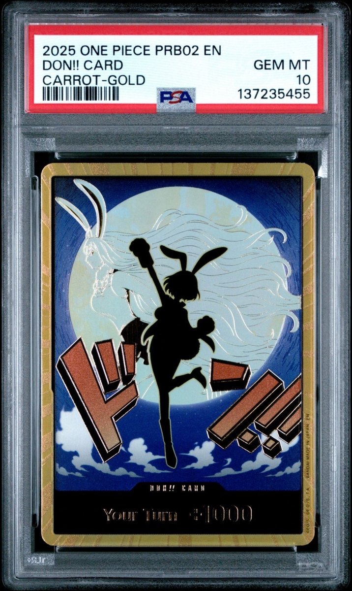 2025 One Piece PRB02- DON!! Card Carrot-Gold - PSA 10 by Sealed Collectibles on MYNTED