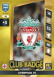2025 Panini Adrenalyn XL Fifa 365 Club Badge Liverpool FC 4 by Pokedaddy on MYNTED