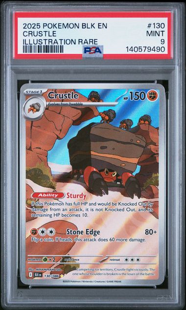 2025 POKEMON BLK EN - BLACK BOLT 130 CRUSTLE ILLUSTRATION RARE by TCG Tavern on MYNTED