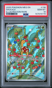 2025 Pokémon Mega Evolution 136 Shuckle - Illustration Rare - PSA 10 by Compiler AE on MYNTED