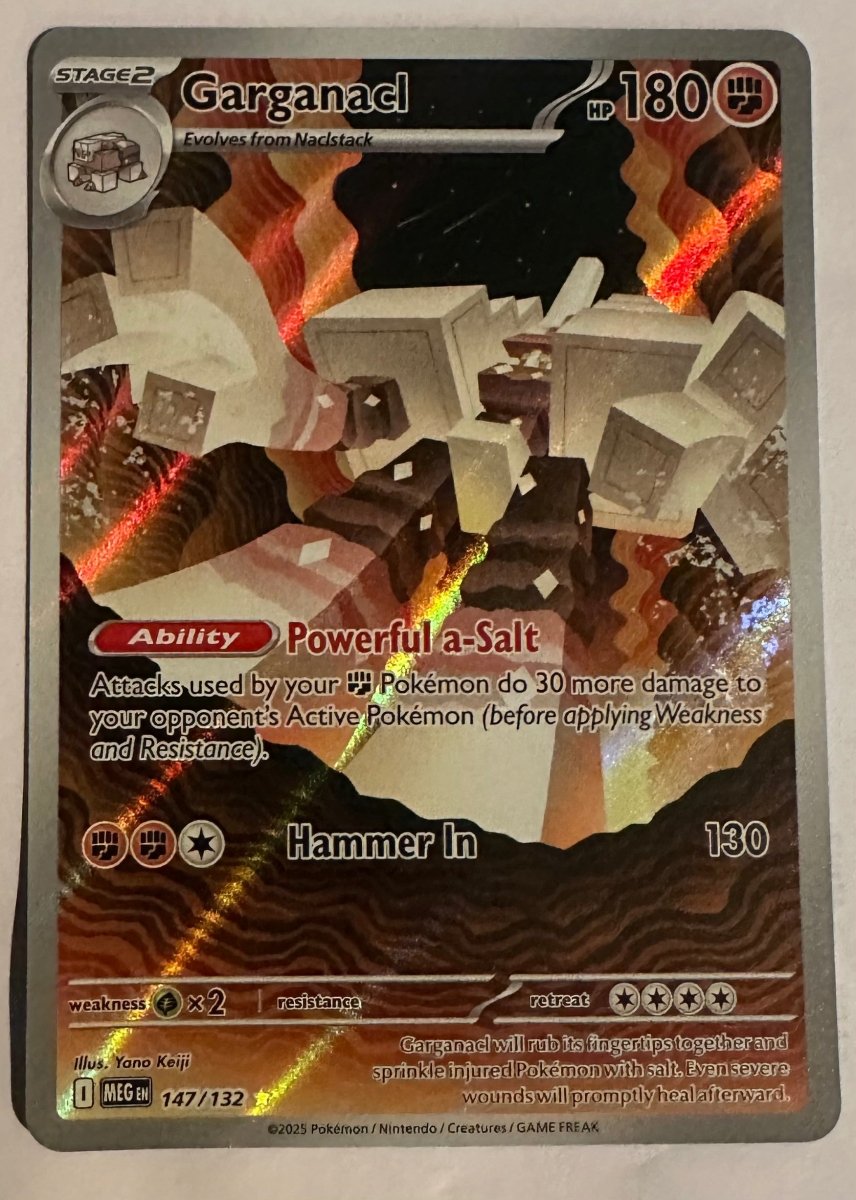 garganacl pokemon card price (Paradox Drive #33/109, 3-Diamonds) 202/182 / Illustration Rare Card Type / HP / Stage Pokemon TCG Card Garganacl 104/182