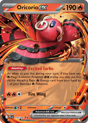 2025 Pokemon Phantasmal Flames Oricorio ex Double Rare 018/094 by Coolectibles on MYNTED