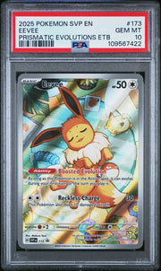 2025 POKEMON SVP EN - SV BLACK STAR PROMO 173 EEVEE PRISMATIC EVOLUTIONS ETB - PSA 10 by Poké Dubai on MYNTED