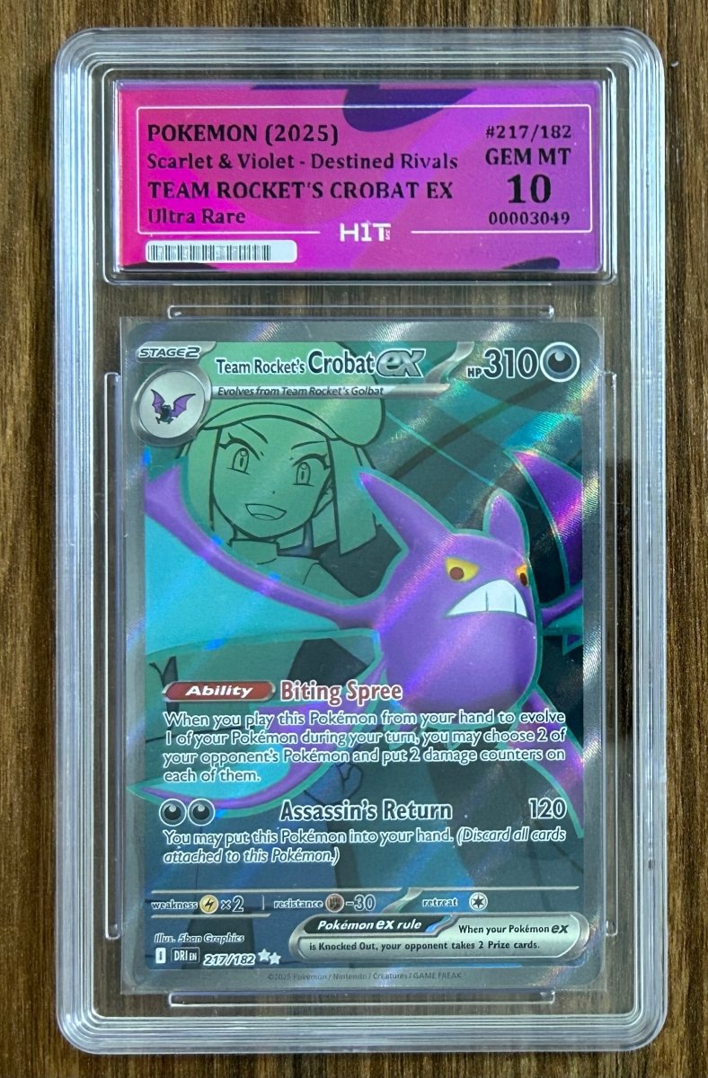 2025 TEAM ROCKET'S CROBAT EX - Ultra Rare 217/182 (HIT grade 10) by MEGA on MYNTED