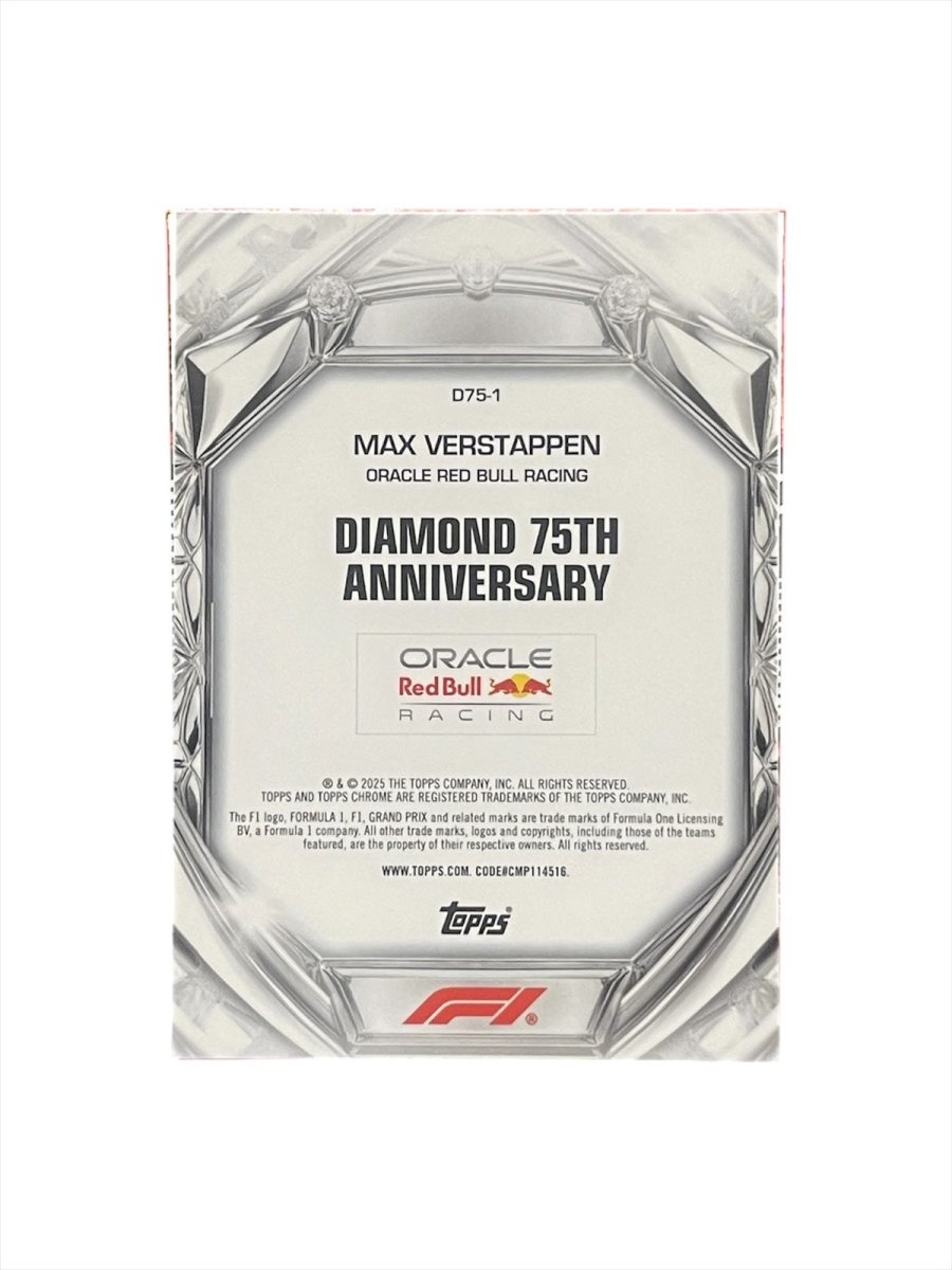 2025 Topps Chrome F1 Max Verstappen Diamond 75 Anniversary by Fabio’s Black Box on MYNTED