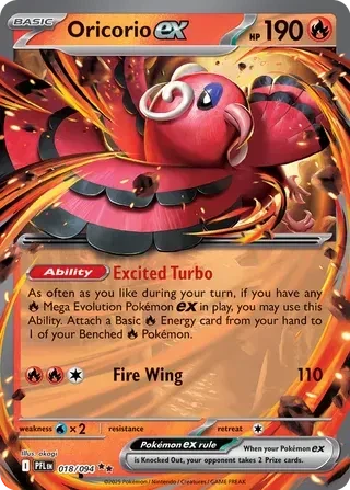 2026 Mega Evolutions Phantasmal Flames Oricoro EX 018/094 - Double Rare by Fabio’s Black Box on MYNTED