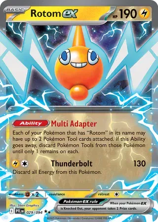 2026 Mega Evolutions Phantasmal Flames Rotom EX 029/094 - Double Rare by Fabio’s Black Box on MYNTED