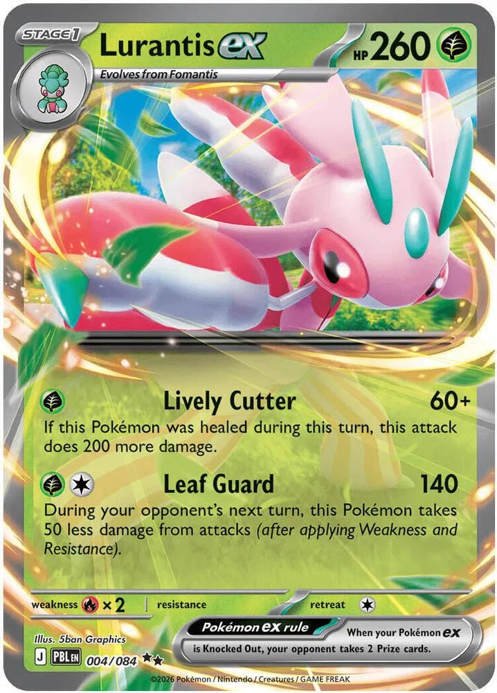 2026 Mega Evolutions Pitch Black Lurantis EX 004/084 - Double Rare by Fabio’s Black Box on MYNTED