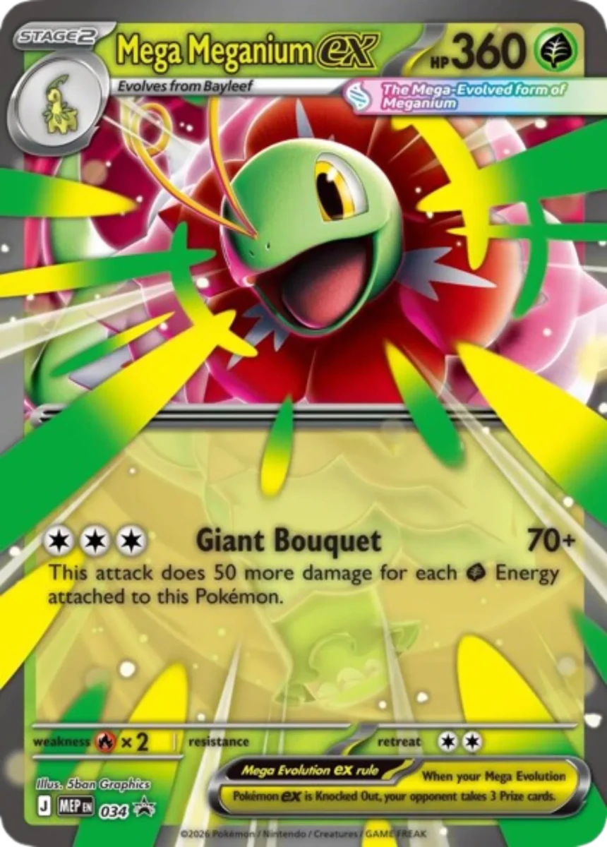2026 Mega Evolutions Promos Meganium EX 034 - Promo by Fabio’s Black Box on MYNTED