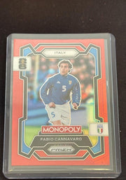 2026 Panini Prizm Monopoly FIFA World Cup Fabio Cannavaro 36 Red by House Of Cards on MYNTED