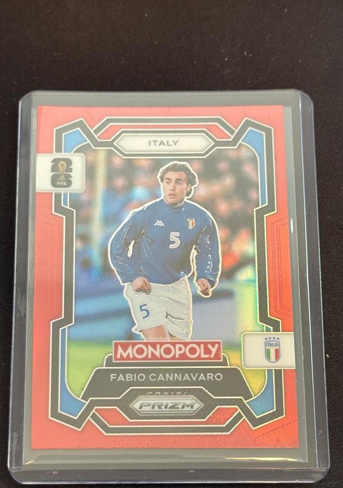 2026 Panini Prizm Monopoly FIFA World Cup Fabio Cannavaro 36 Red by House Of Cards on MYNTED