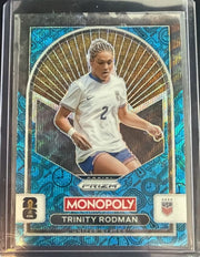 2026 Panini Prizm Monopoly FIFA World Cup Trinity Rodman 94 Blue Wave by House Of Cards on MYNTED