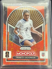 2026 Panini Prizm Monopoly FIFA World Cup Trinity Rodman 94 Red by House Of Cards on MYNTED