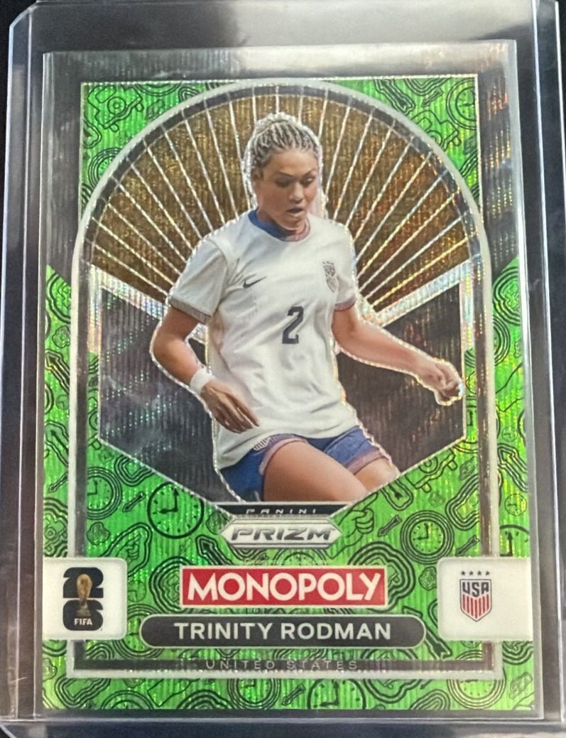 2026 Panini Prizm Monopoly FIFA World Cup Trinity Rodman 94 Red by House Of Cards on MYNTED