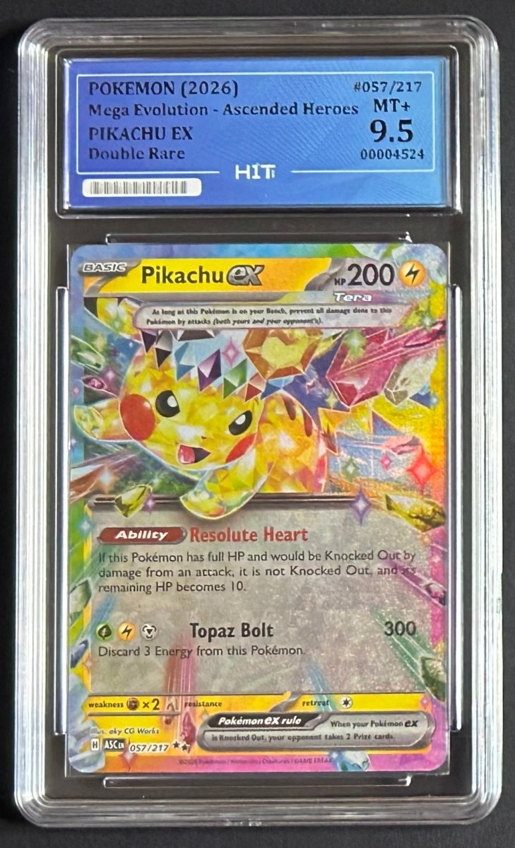 2026 PIKACHU EX - 057/217 Double Rare (HIT Grade 9.5) by MEGA on MYNTED