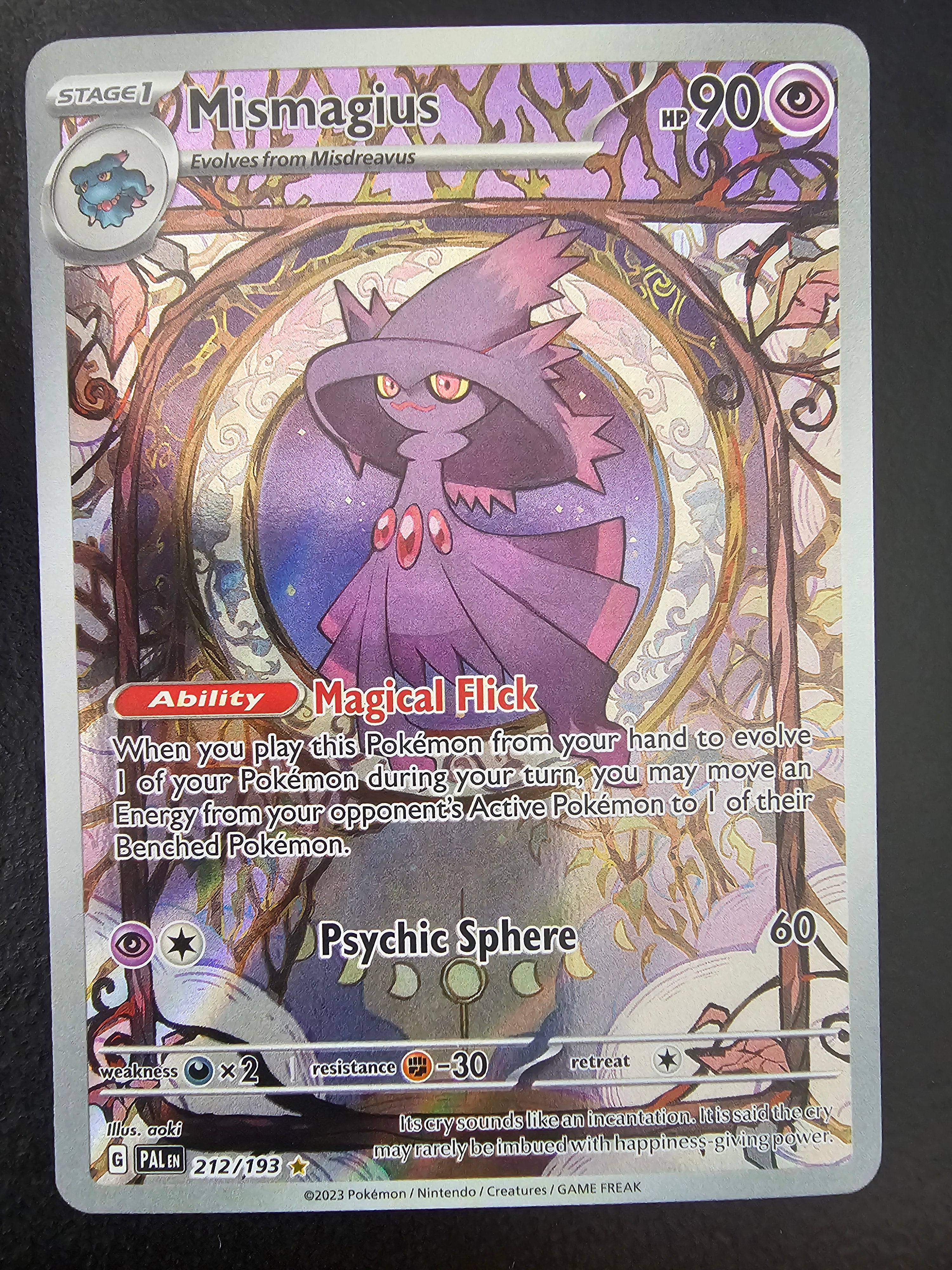 Paldea Evolved Mismagius 212/193