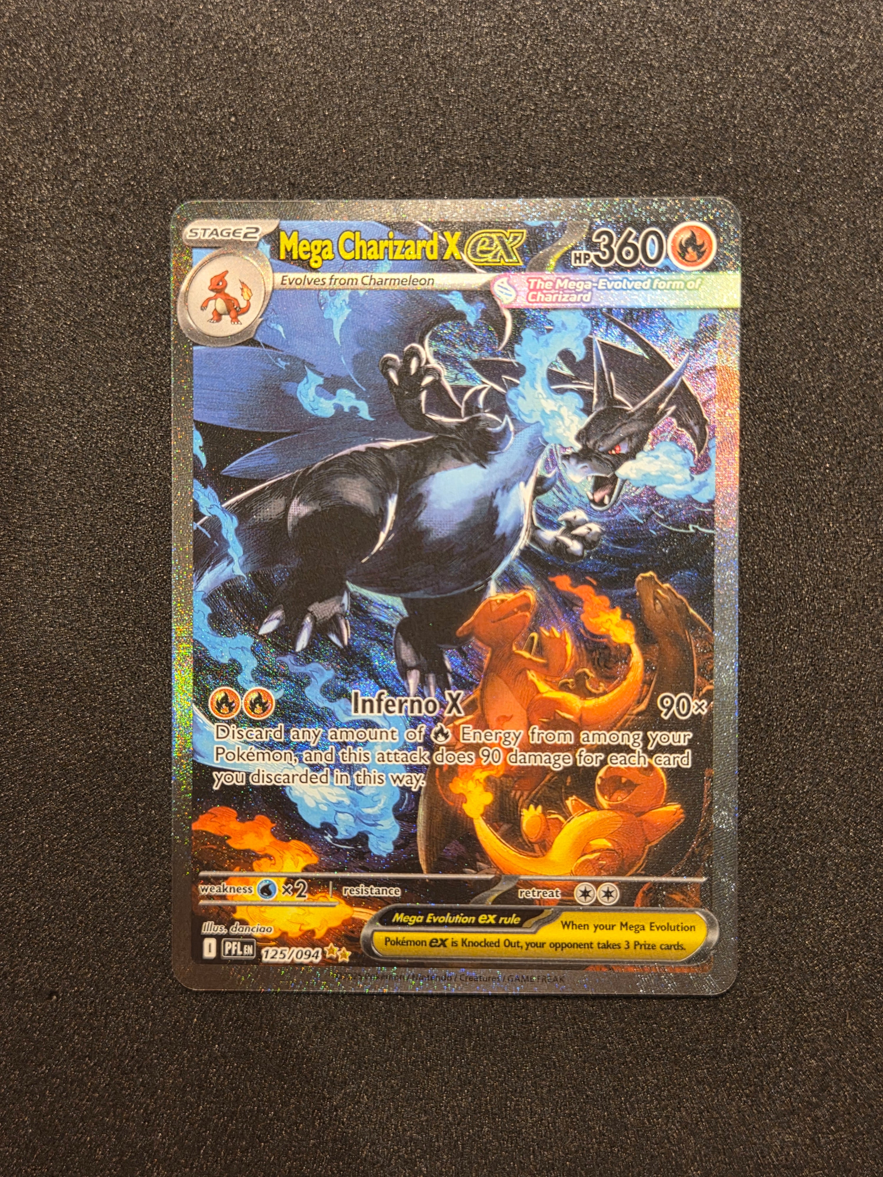 Mega Charizard X ex | 125/094 | Phantasmal Flames
