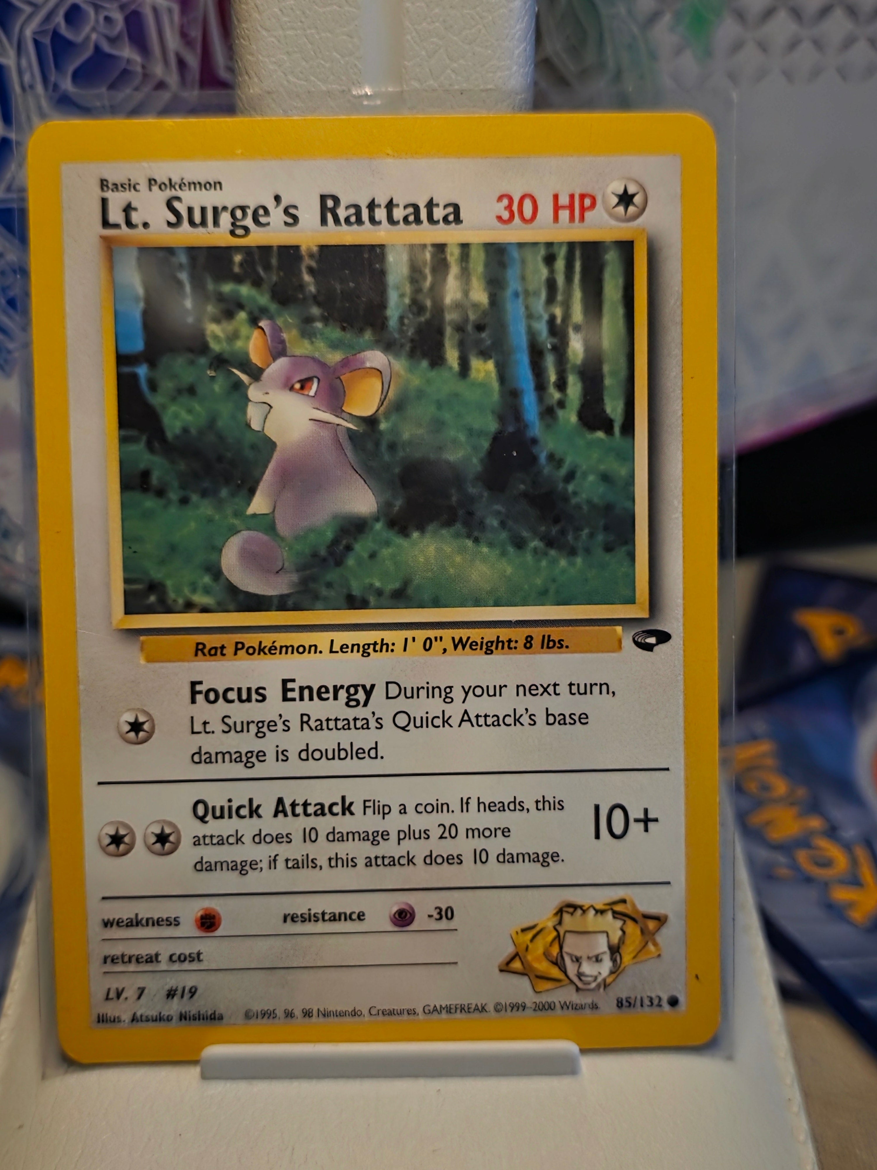 Lt. Surge's Rattata 85/132 - Gym Challenge