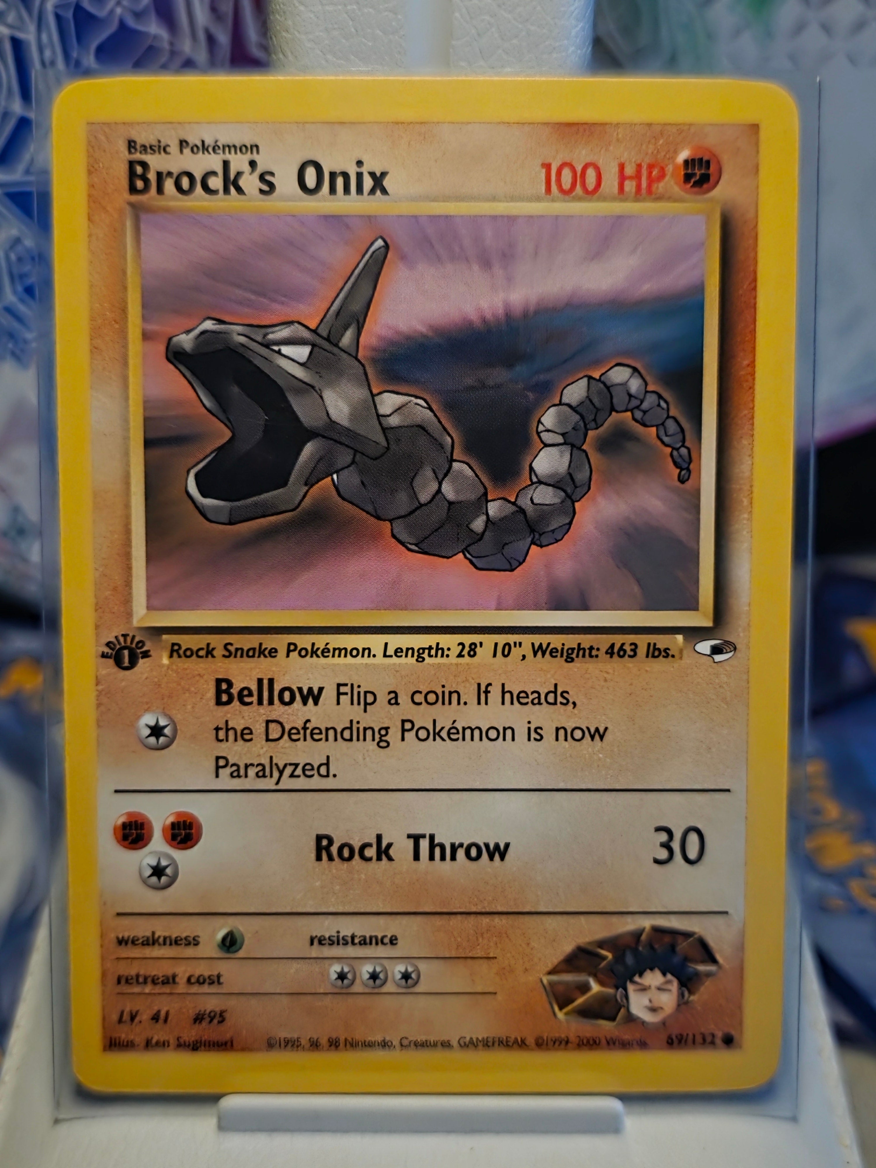 Brock's Onix (1st Edition) 69/132 - Gym Heroes