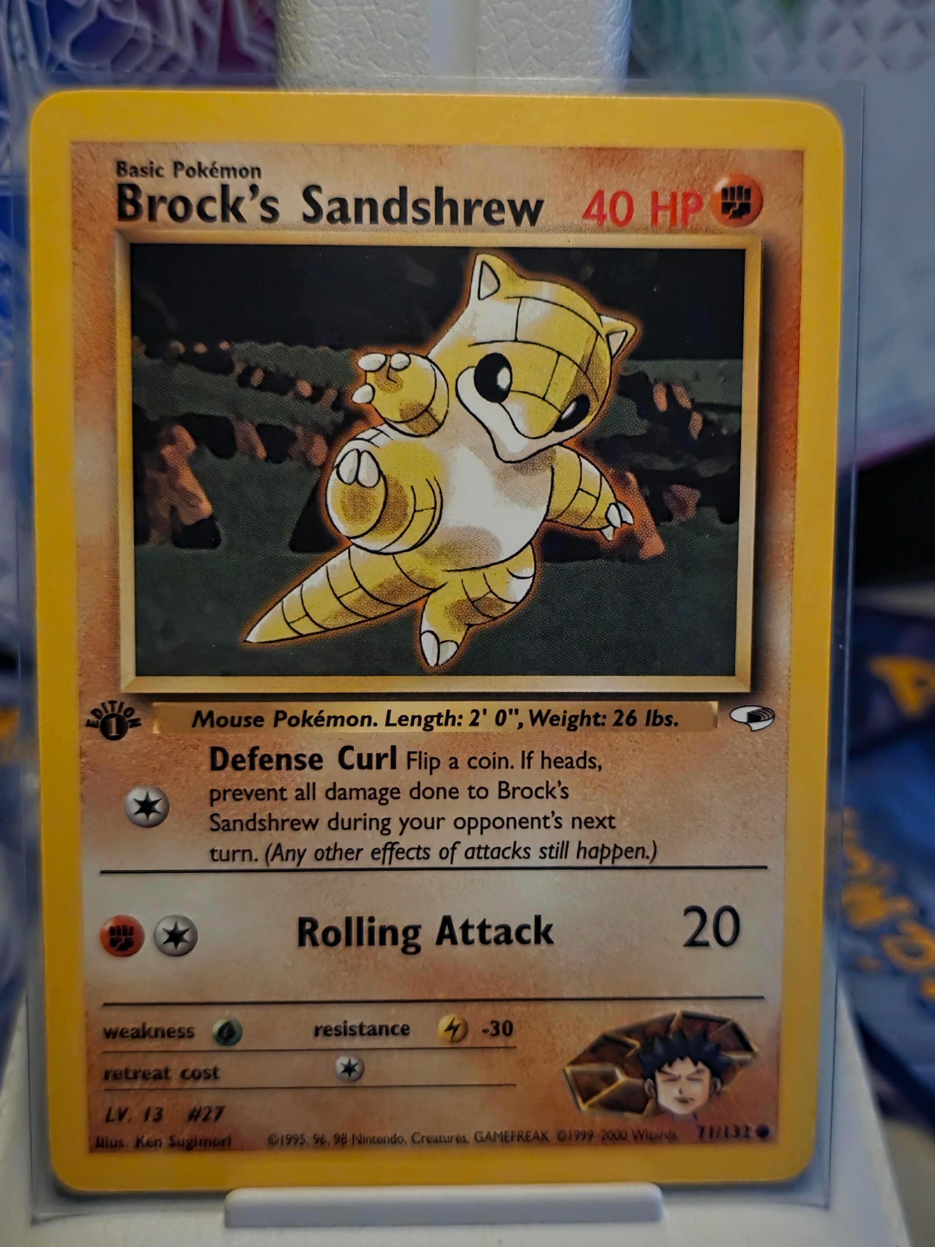 Brock's Sandshrew (1st Edition) 71/132 - Gym Heroes