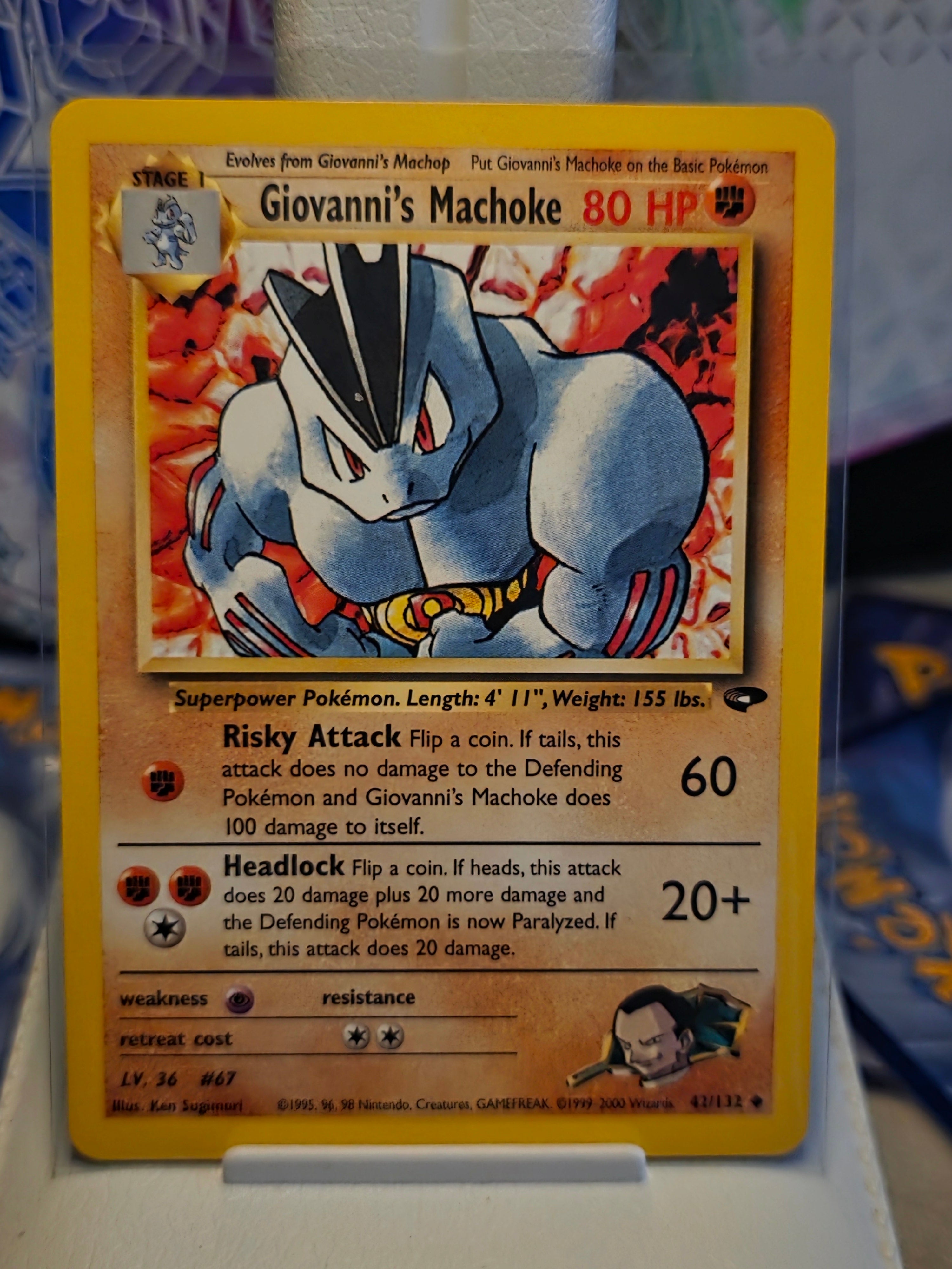 Giovanni's Machoke 42/132 - Gym Challenge