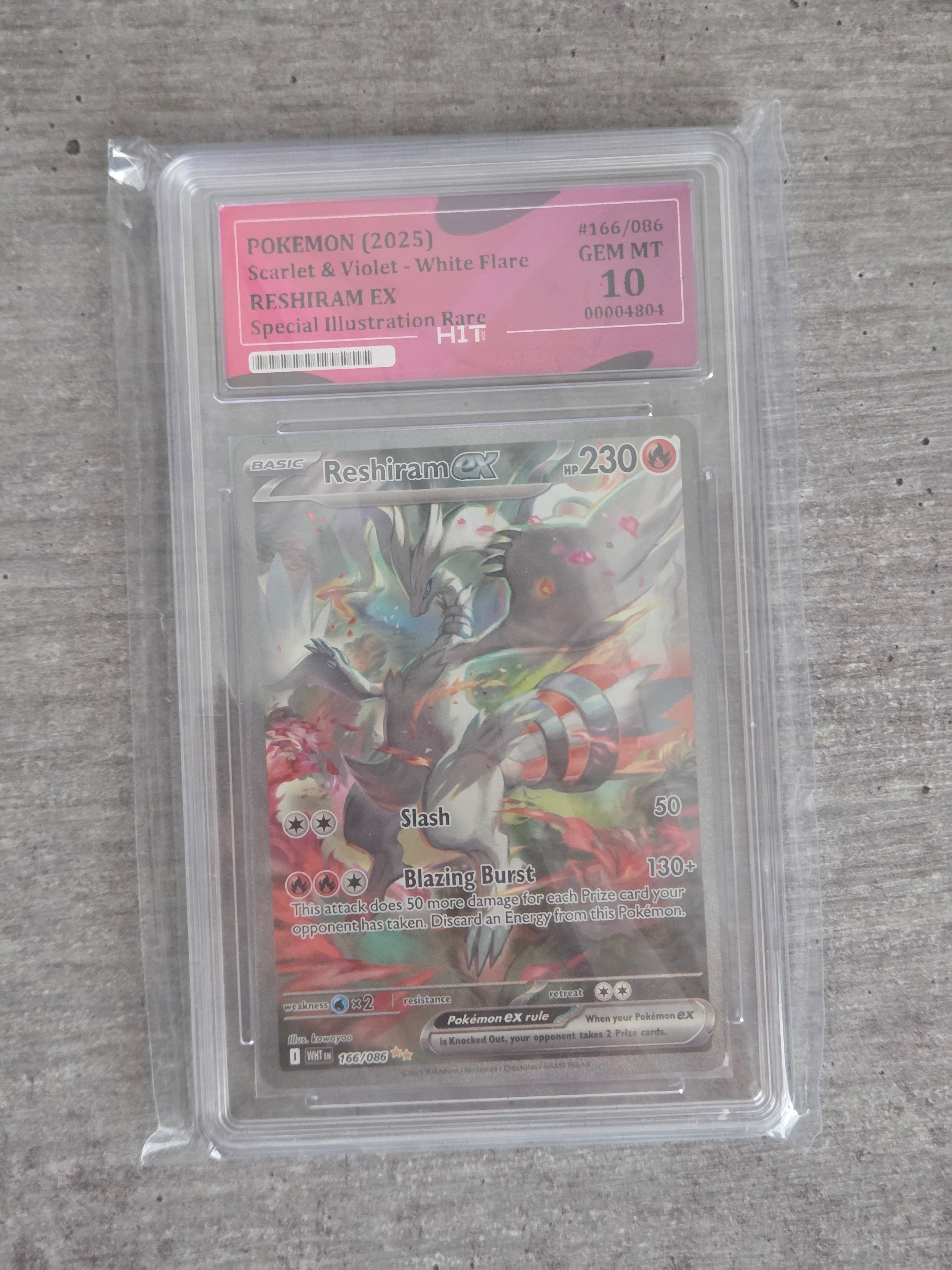 Reshiram ex | 166/086 | White Flare