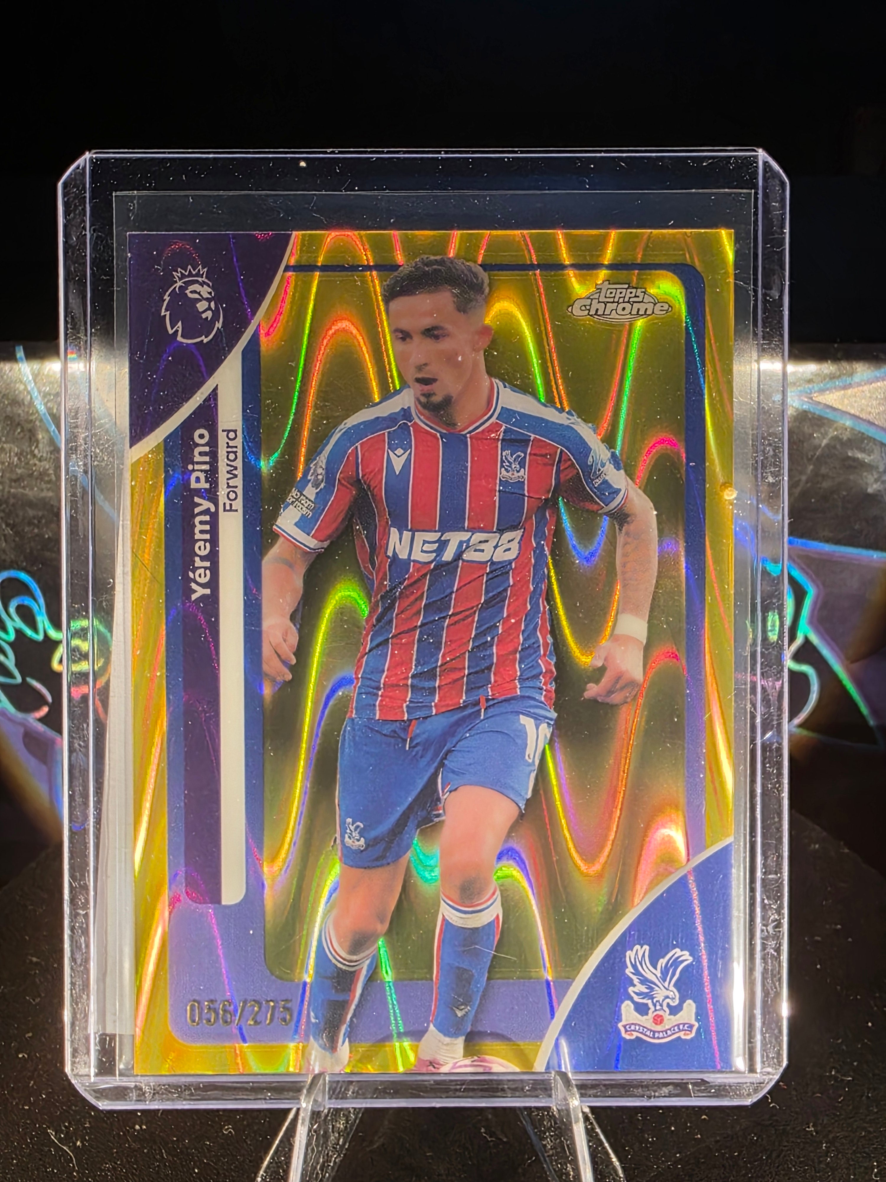2025-26 Topps Chrome Premier League - Yeremy Pino Yellow Refractor