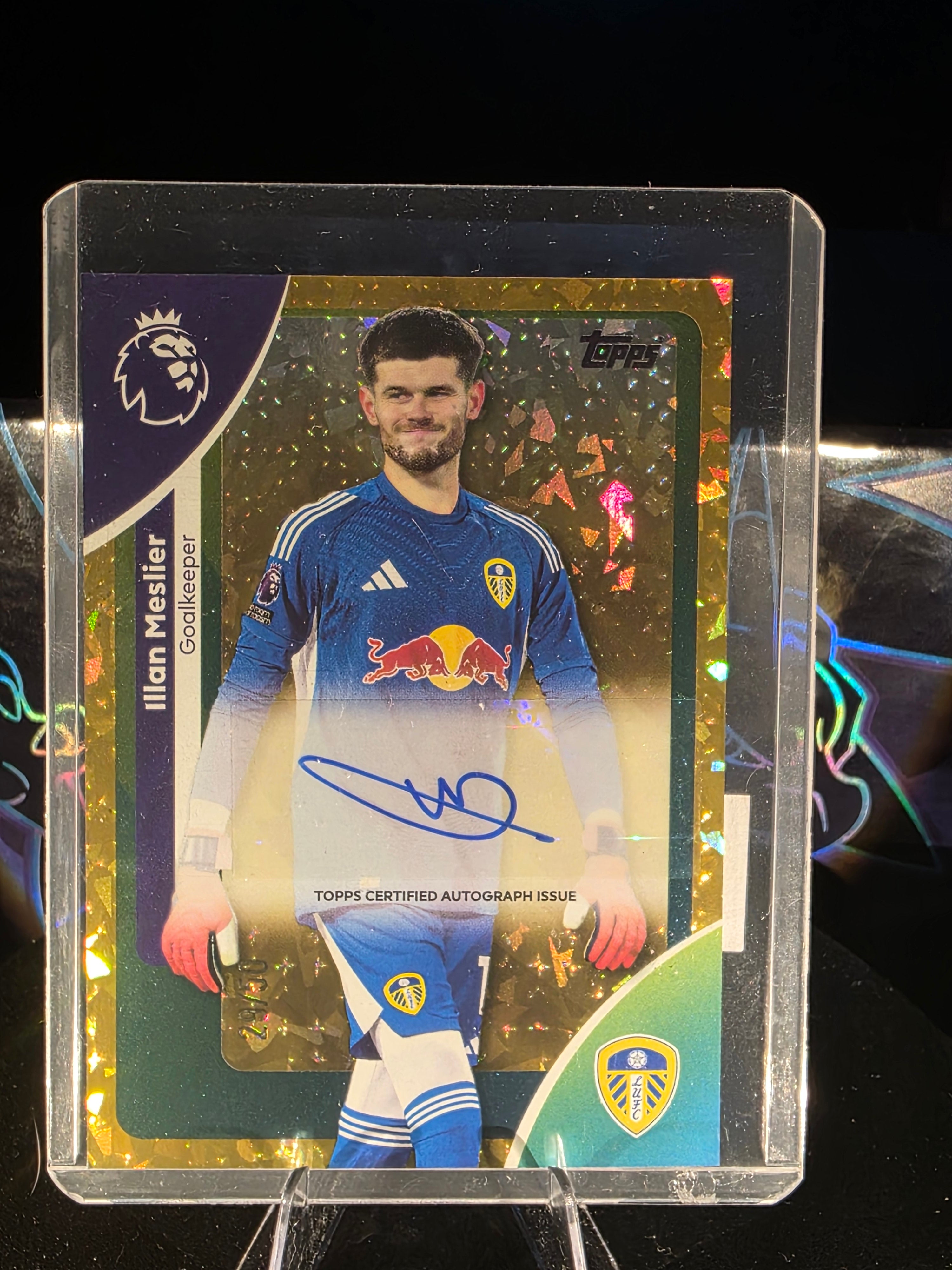 Topps Premier League 2025/2026 Illan Meslier Leeds United Autograph Sparkle