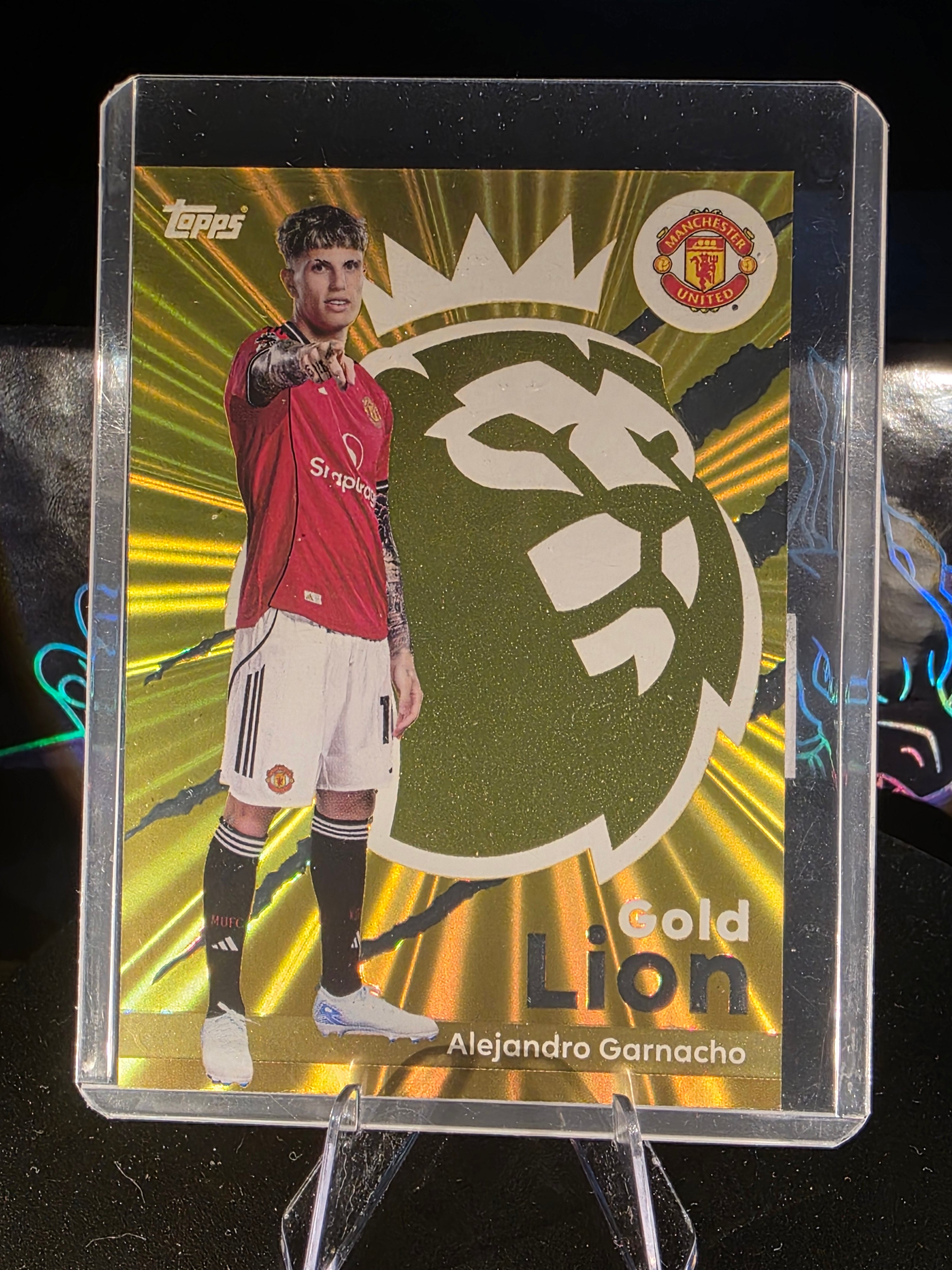 2025-26 Topps Premier League Gold Lion Alejandro Garnacho