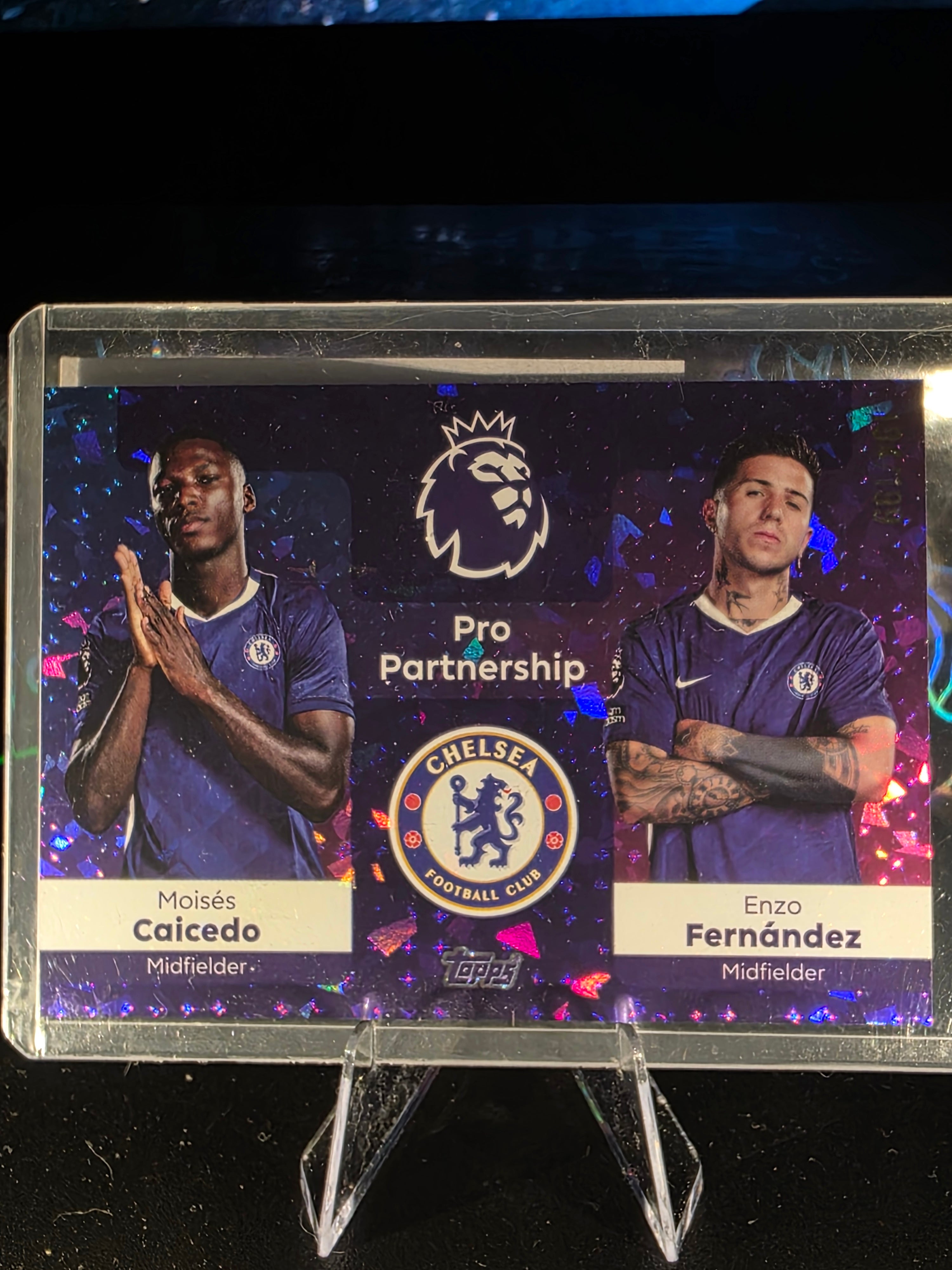 Topps PL 2025-26 No. 367 Moises Caicedo Enzo Fernandez Pro Partnerships
