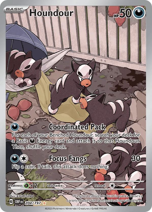 204/197 Houndour - Obsidian Flames by Poké Zen DXB on MYNTED
