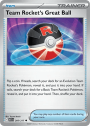 205/217 Team Rocket's Great Ball - Ascended Heroes by Poké Zen DXB on MYNTED
