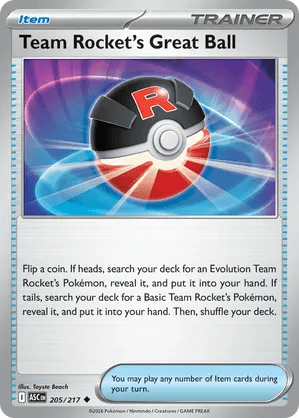 205/217 Team Rocket's Great Ball - Ascended Heroes by Poké Zen DXB on MYNTED