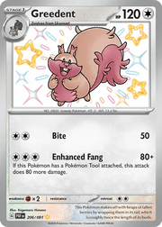 206/091 Greedent - Paldean Fates by Poké Zen DXB on MYNTED