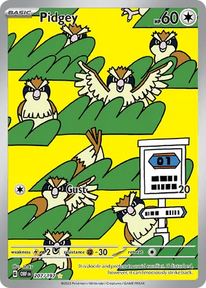 207/197 Pidgey - Obsidian Flames by Poké Zen DXB on MYNTED