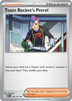 207/217 Team Rocket's Petrel - Ascended Heroes by Poké Zen DXB on MYNTED