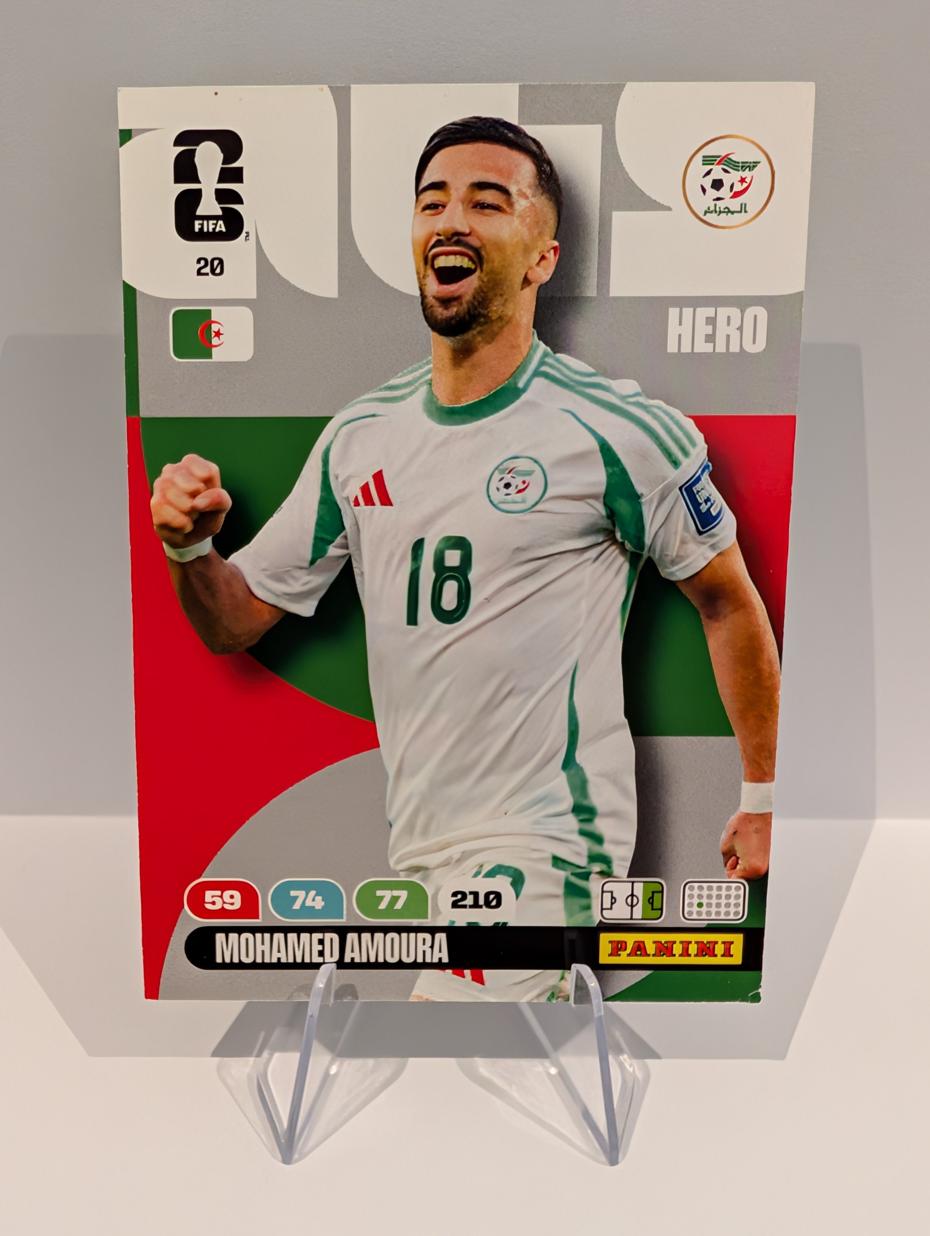 20 Mohamed Amoura - Algeria - Panini Adrenalyn XL World Cup 2026
