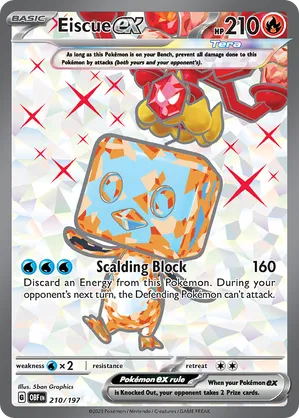 210/197 Eiscue ex - Obsidian Flames by Poké Zen DXB on MYNTED