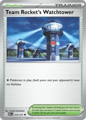 210/217 Team Rocket's Watchtower - Reverse Holo - Ascended Heroes by Poké Zen DXB on MYNTED