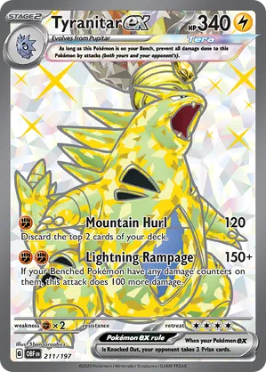 211/197 Tyranitar ex - Obsidian Flames by Poké Zen DXB on MYNTED