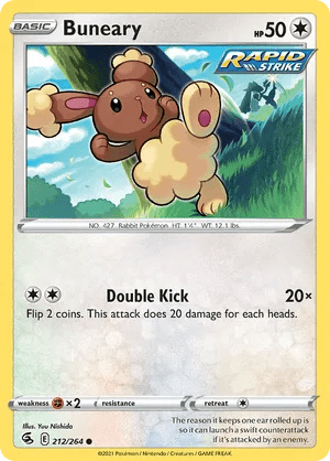 212/264 Buneary - Fusion Strike by Poké Zen DXB on MYNTED