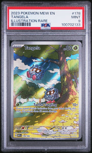 2023 POKEMON MEW EN-151 #178 TANGELA ILLUSTRATION RARE - PSA 9