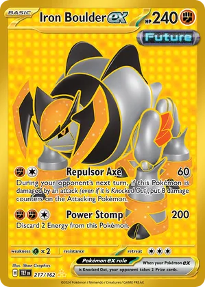 217/162 Iron Boulder ex - Temporal Forces by Poké Zen DXB on MYNTED