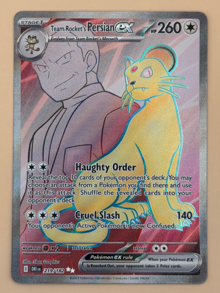 219/182 Team Rocket's Persian ex - Destined Rivals by Poké Zen DXB on MYNTED