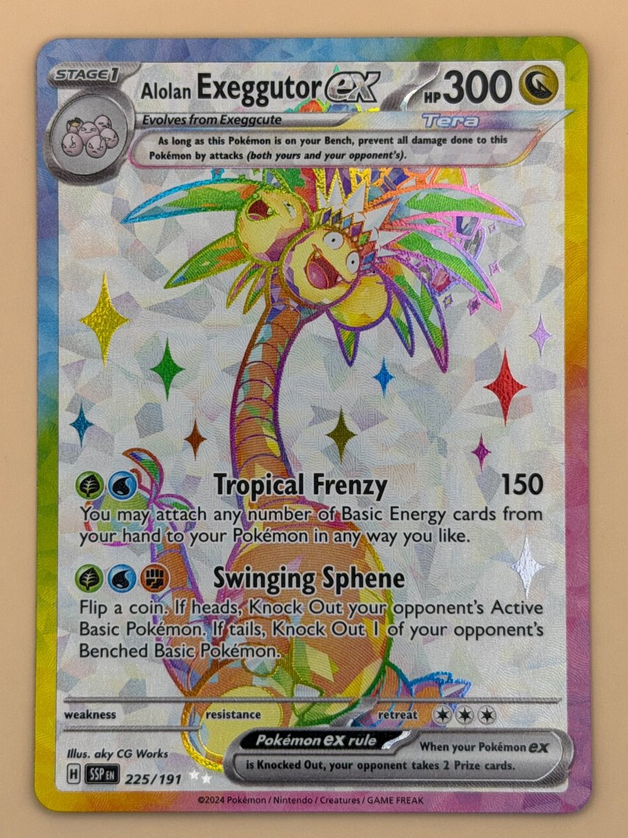 225/191 Alolan Exeggutor ex- Surging Sparks by Poké Zen DXB on MYNTED