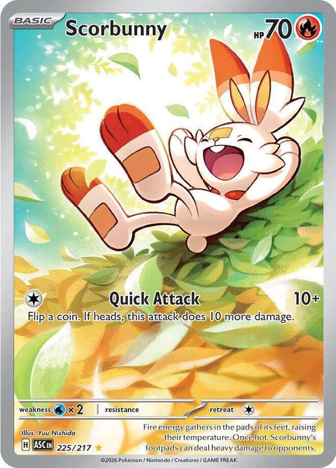 225/217 Scorbunny - Ascended Heroes by Poké Zen DXB on MYNTED