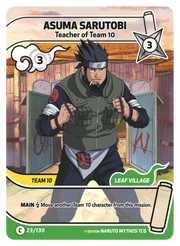 Mythos Naruto Konoha Shido 1st Edition : Asuma Sarutobi Teacher of Team 10 023C-Holo