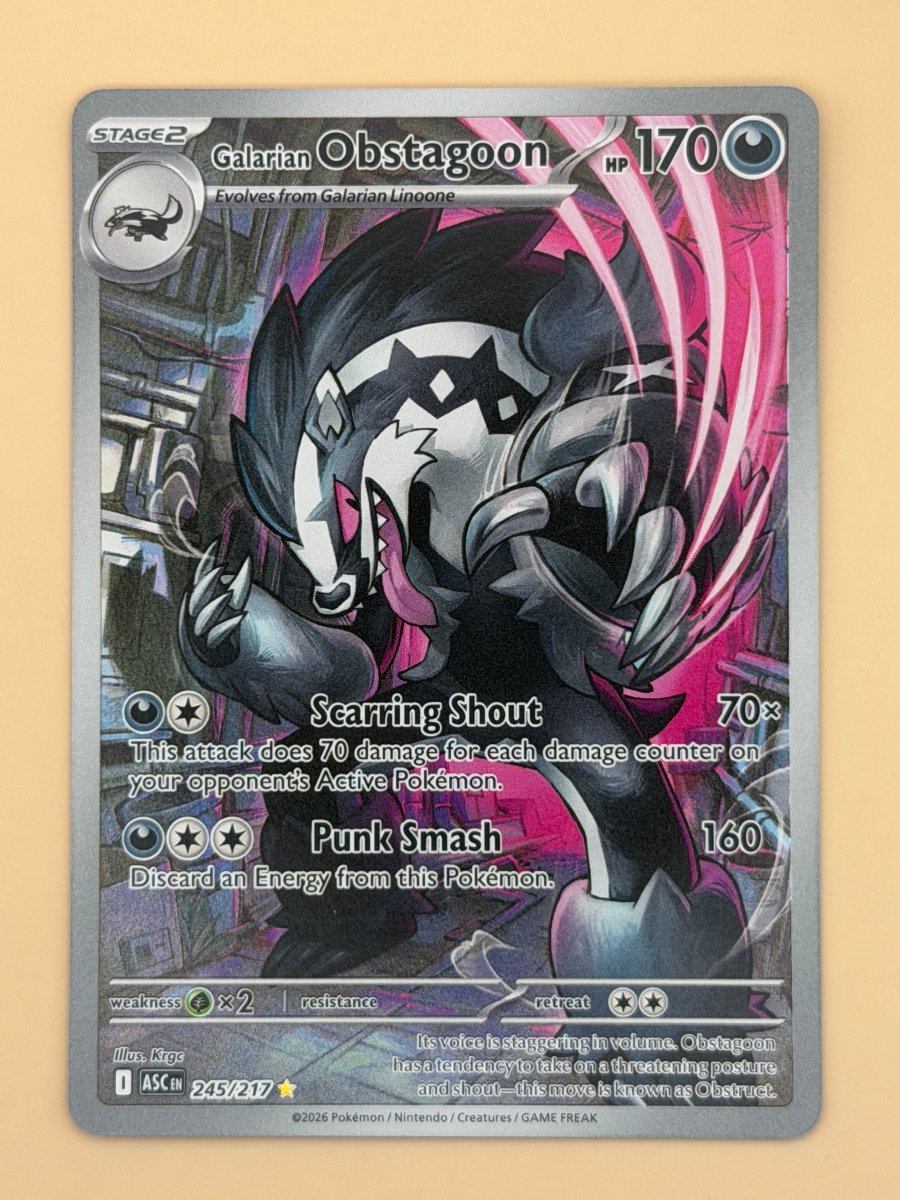 245/217 Galarian Obstagoon - Ascended Heroes by Poké Zen DXB on MYNTED