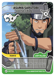 Mythos Naruto Konoha Shido 1st Edition : Asuma Sarutobi Chakra Blade 024UC-Holo