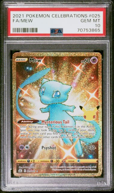 2021 POKEMON CELEBRATIONS #025 FA/MEW - PSA GEM MINT 10